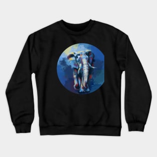 Elephant Dream - Animal Painting Crewneck Sweatshirt